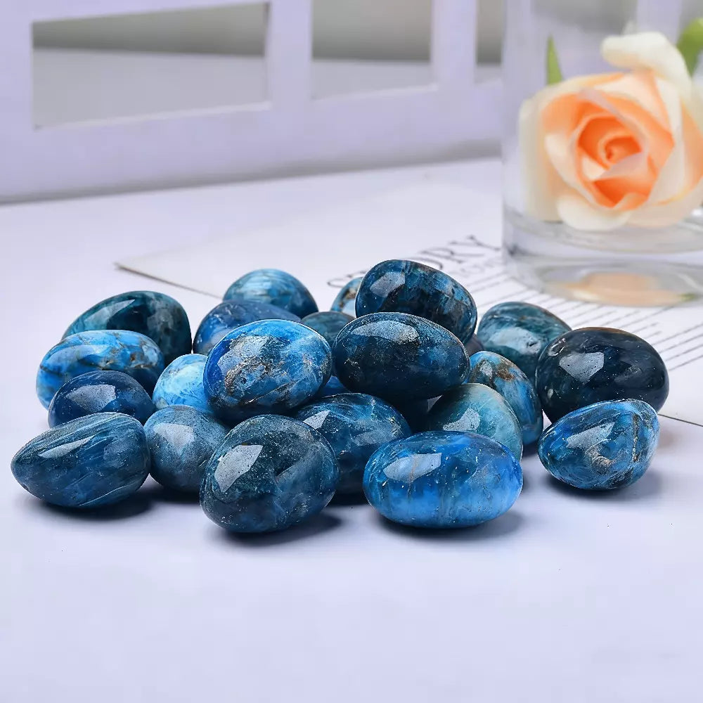 Blue Apatite Tumbled