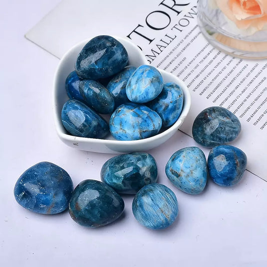 Blue Apatite Tumbled