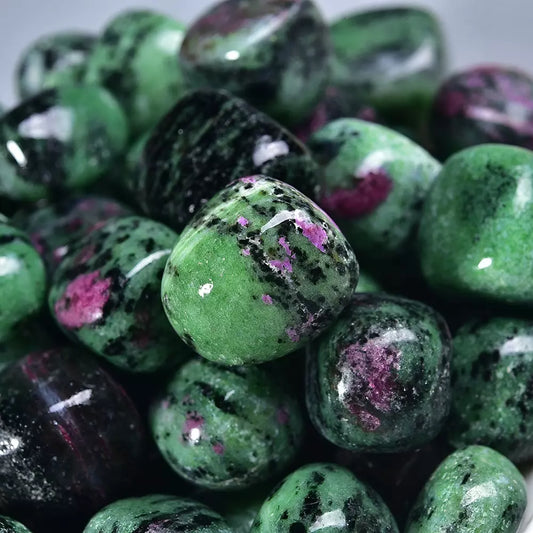 Red-Green Jade Tumbled