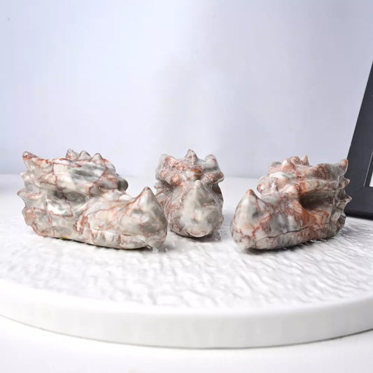 Red Grid Crystal Dragon Head