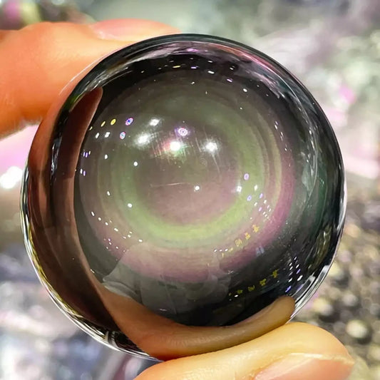 Rainbow Eye Obsidian Sphere