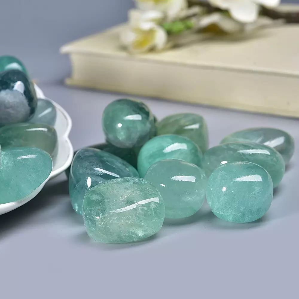 Green Fluorite Tumbled