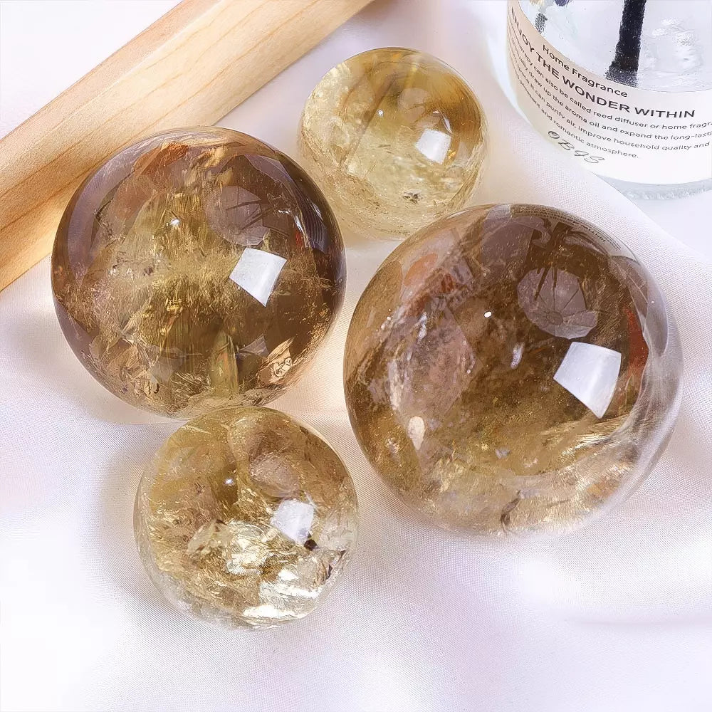 Tea-Yellow Citrine Sphere