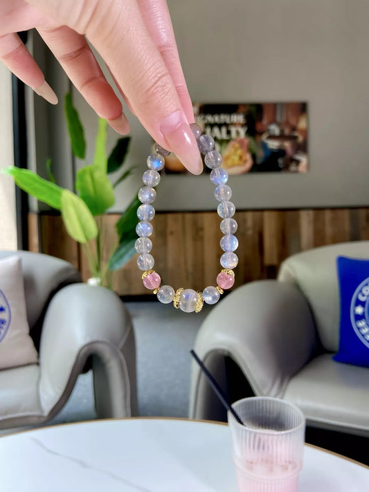 Moonlit Grey Sakura Glow