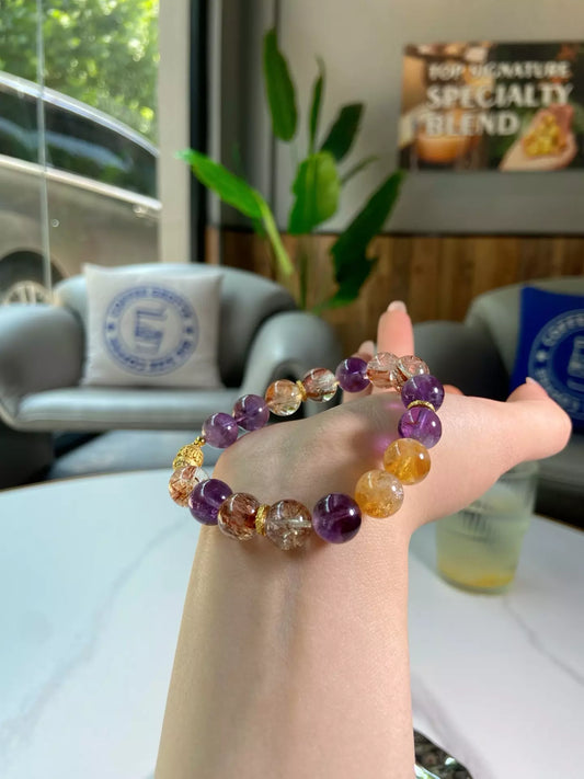 Amethyst Luster & Obsidian Gold