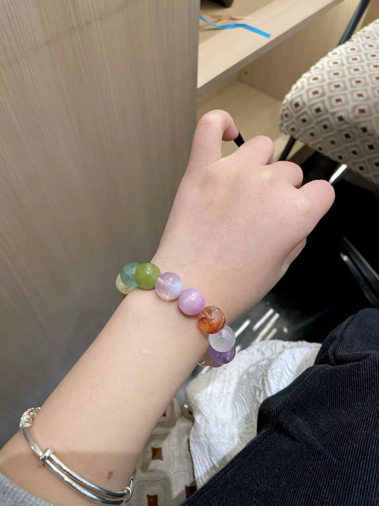 Golden Fluorite & Purple Glow