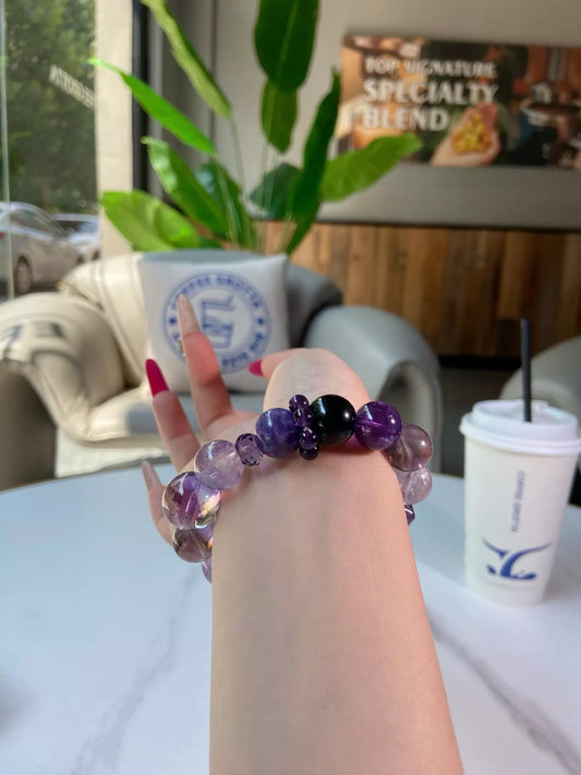 Flowing Purple Crystal Glow