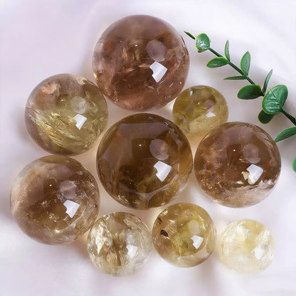 Tea-Yellow Citrine Sphere