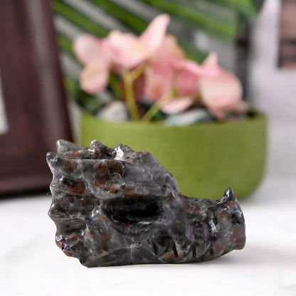 Flame Stone Dragon Head