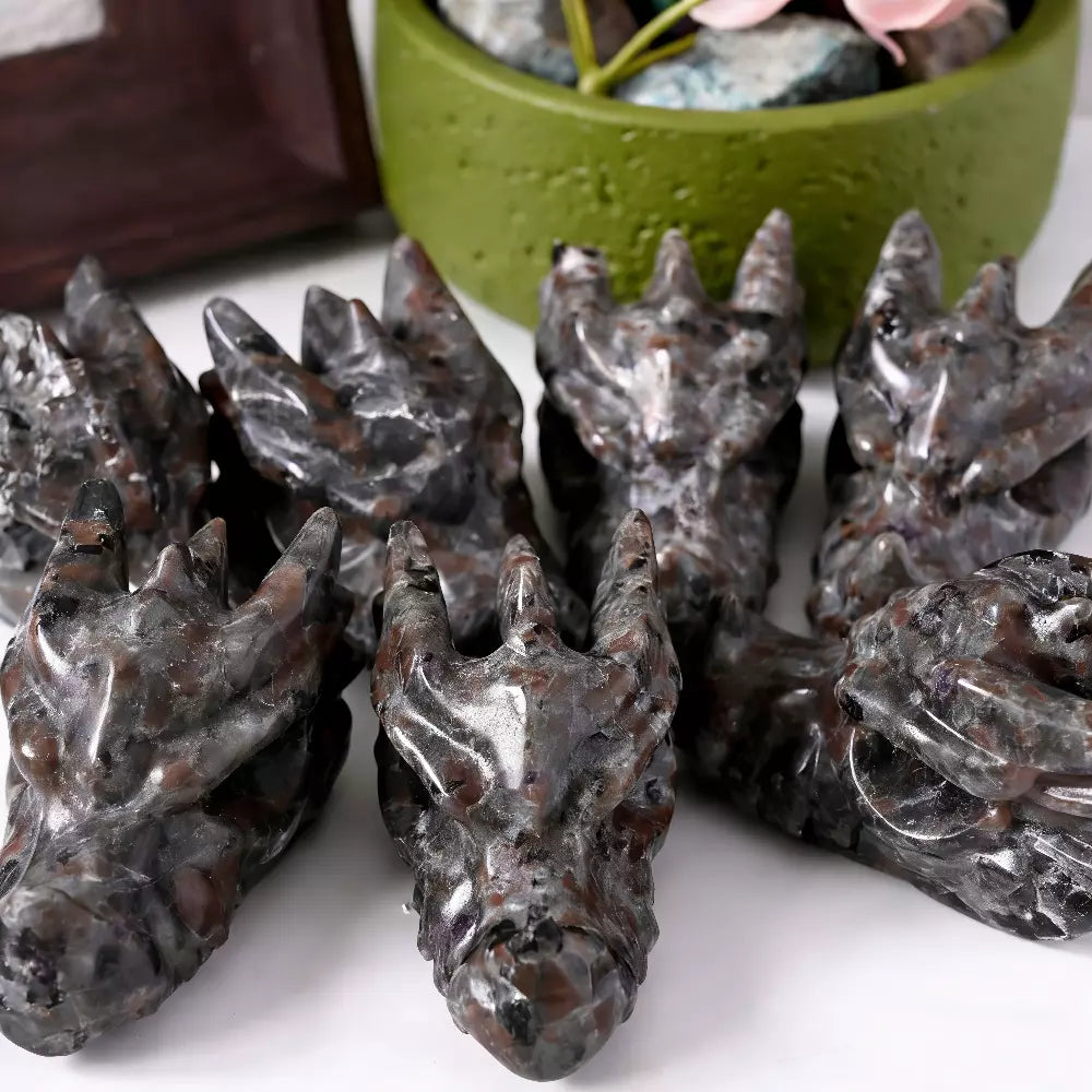 Flame Stone Dragon Head
