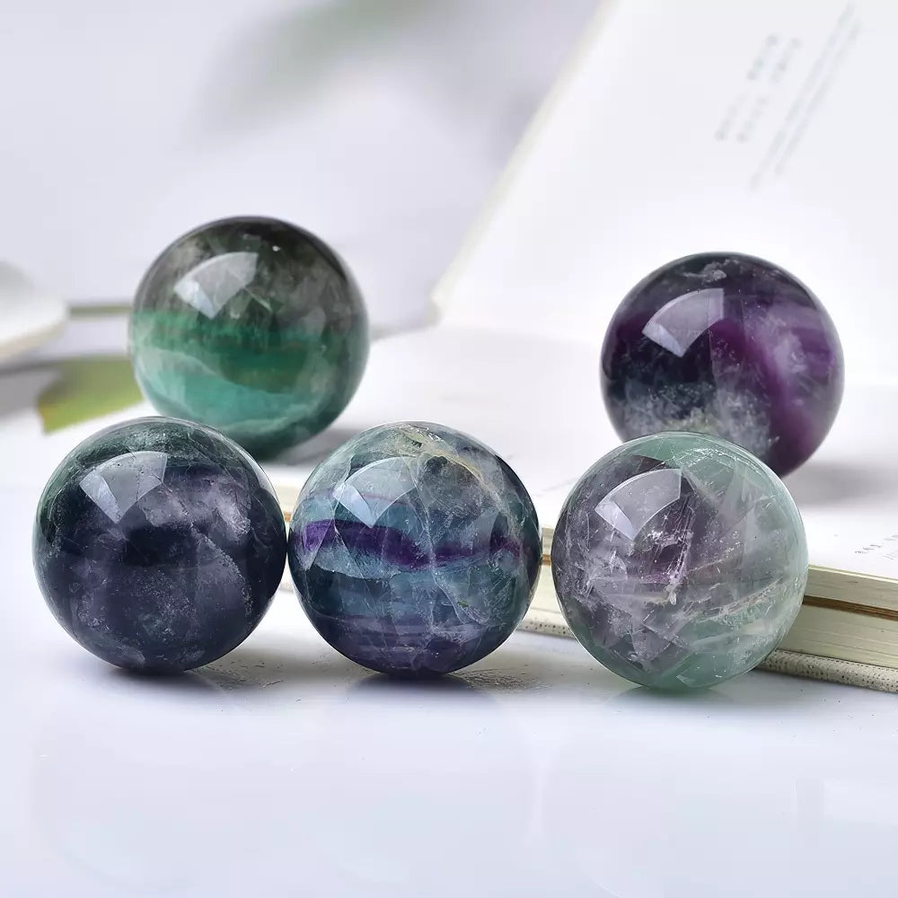 Blue-Green Fluorite Sphere