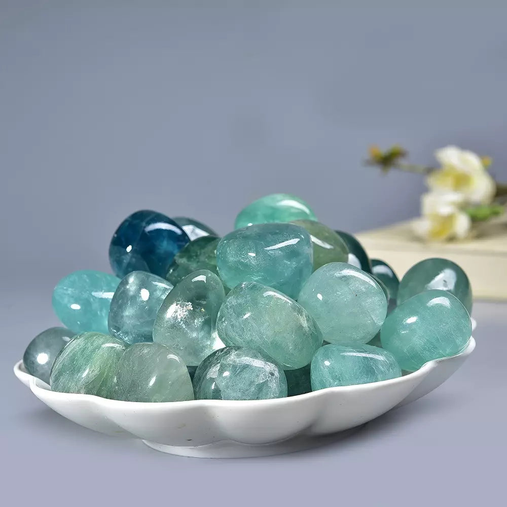 Green Fluorite Tumbled