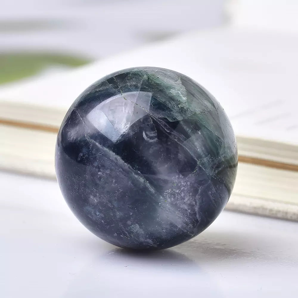 Blue-Green Fluorite Sphere