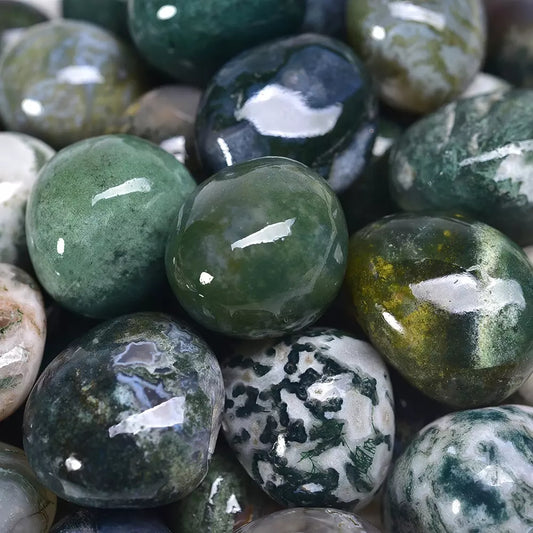 Water Grass Agate Tumbled