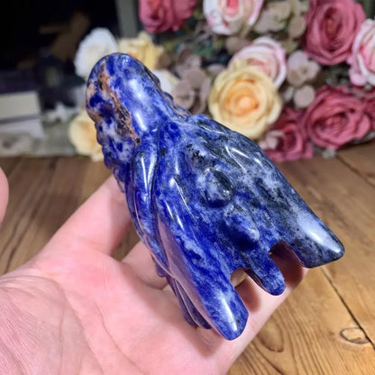 Blue Vein Stone Dragon Head