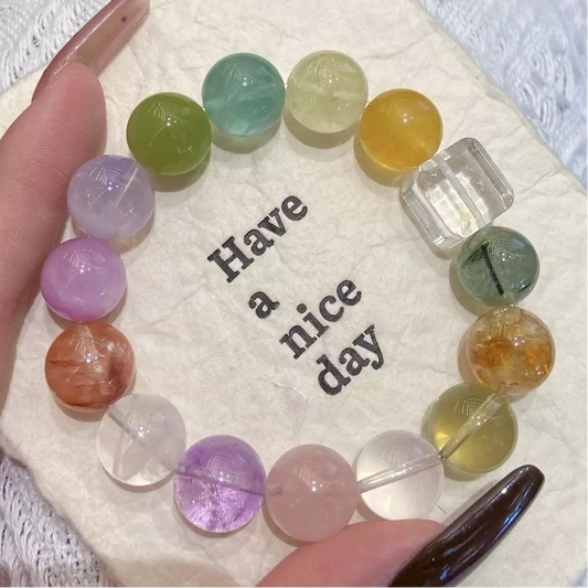 Golden Fluorite &amp; Purple Glow