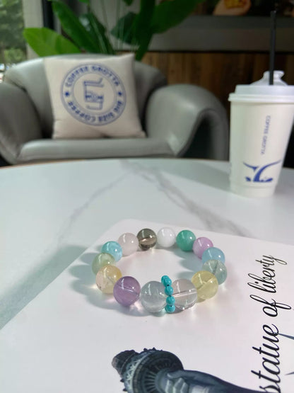 Rainbow Neon Crystal Clusters