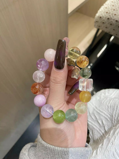 Golden Fluorite &amp; Purple Glow