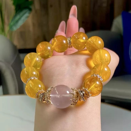 Golden Fluorite Snow Veil