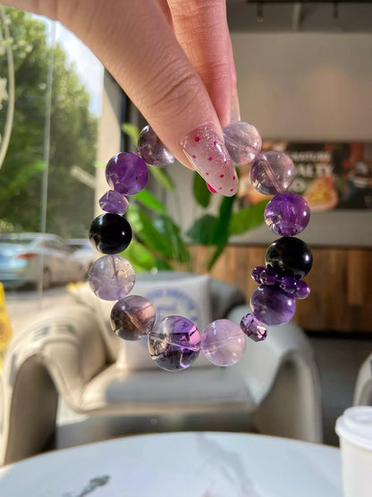 Flowing Purple Crystal Glow