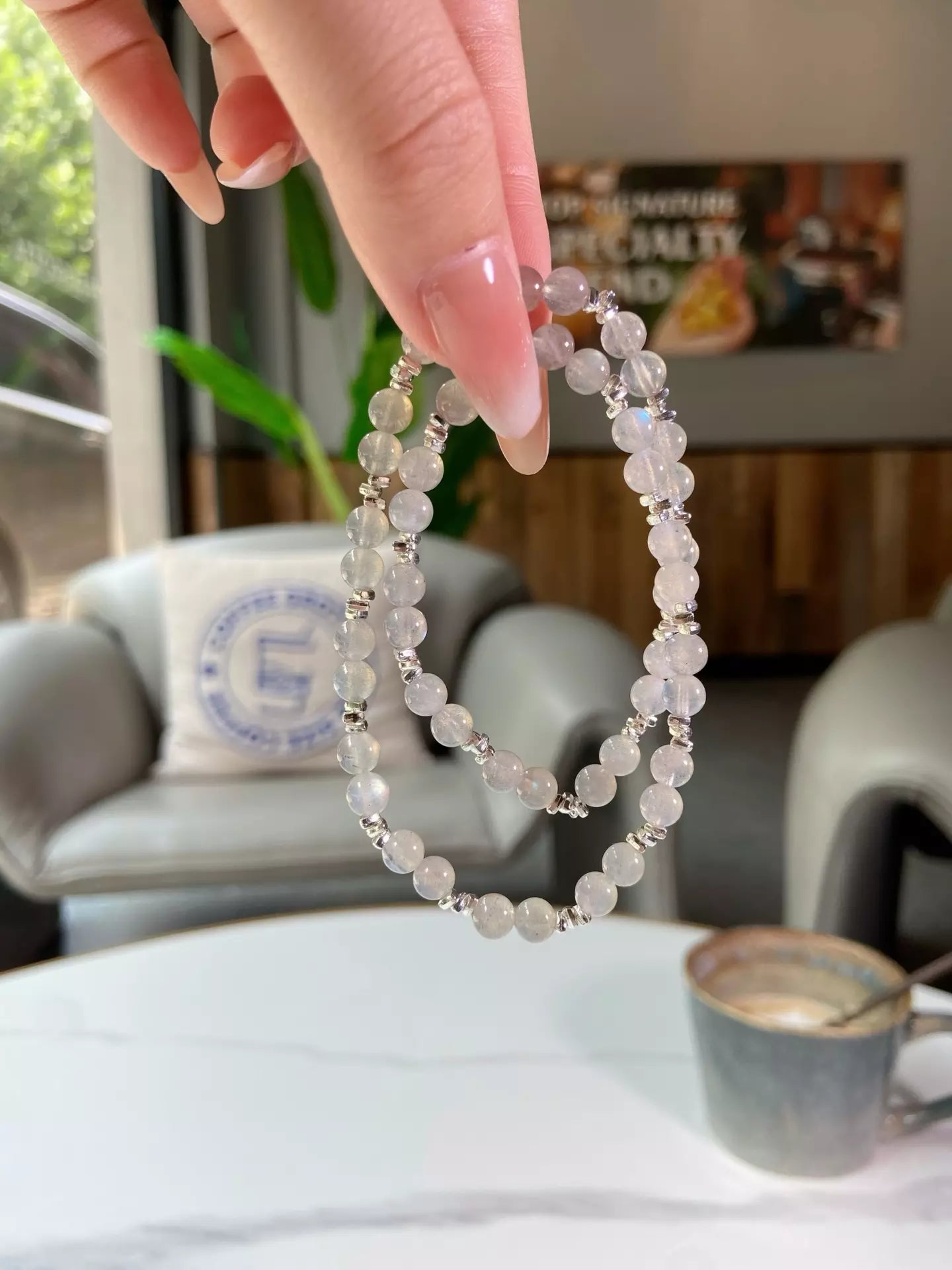 Silver Sparkle Floating Light