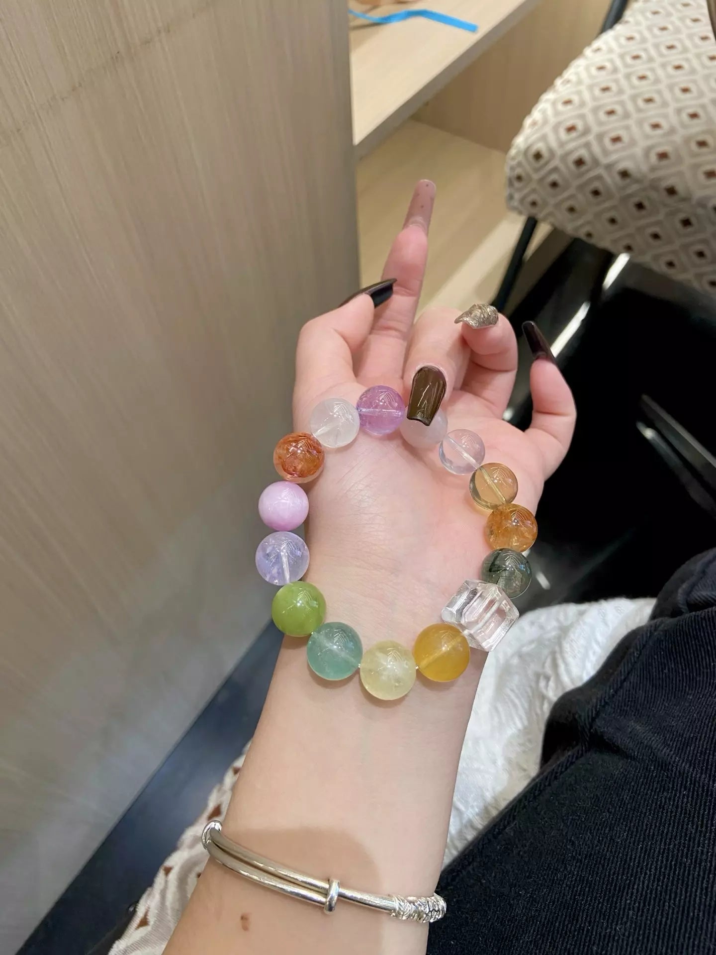 Golden Fluorite &amp; Purple Glow