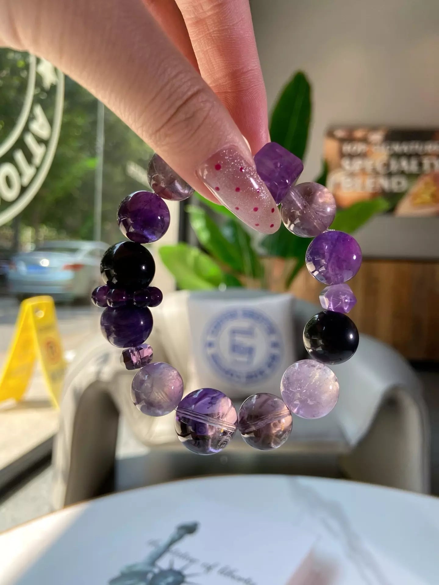 Flowing Purple Crystal Glow