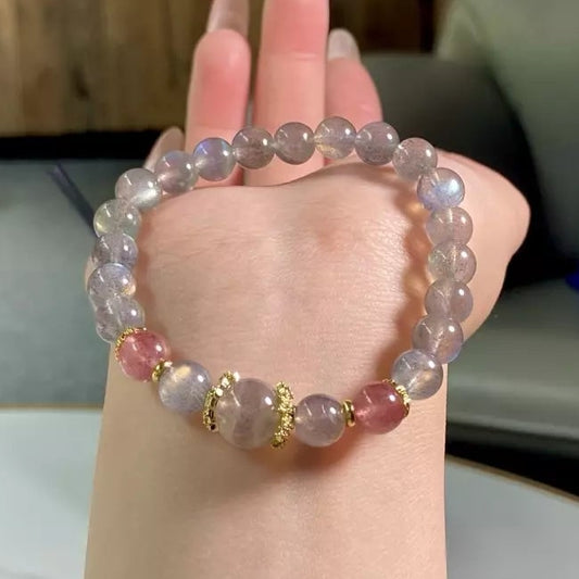 Moonlit Grey Sakura Glow