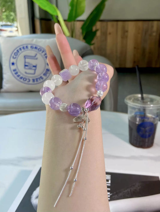 Purple Graupel Frosted Bracelet