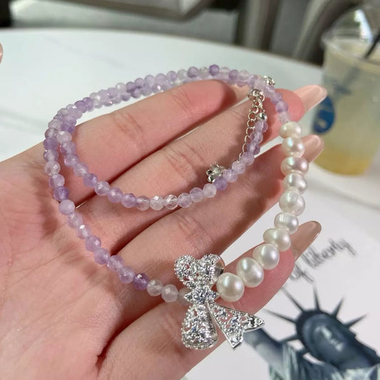 Lavender Pearl Bow