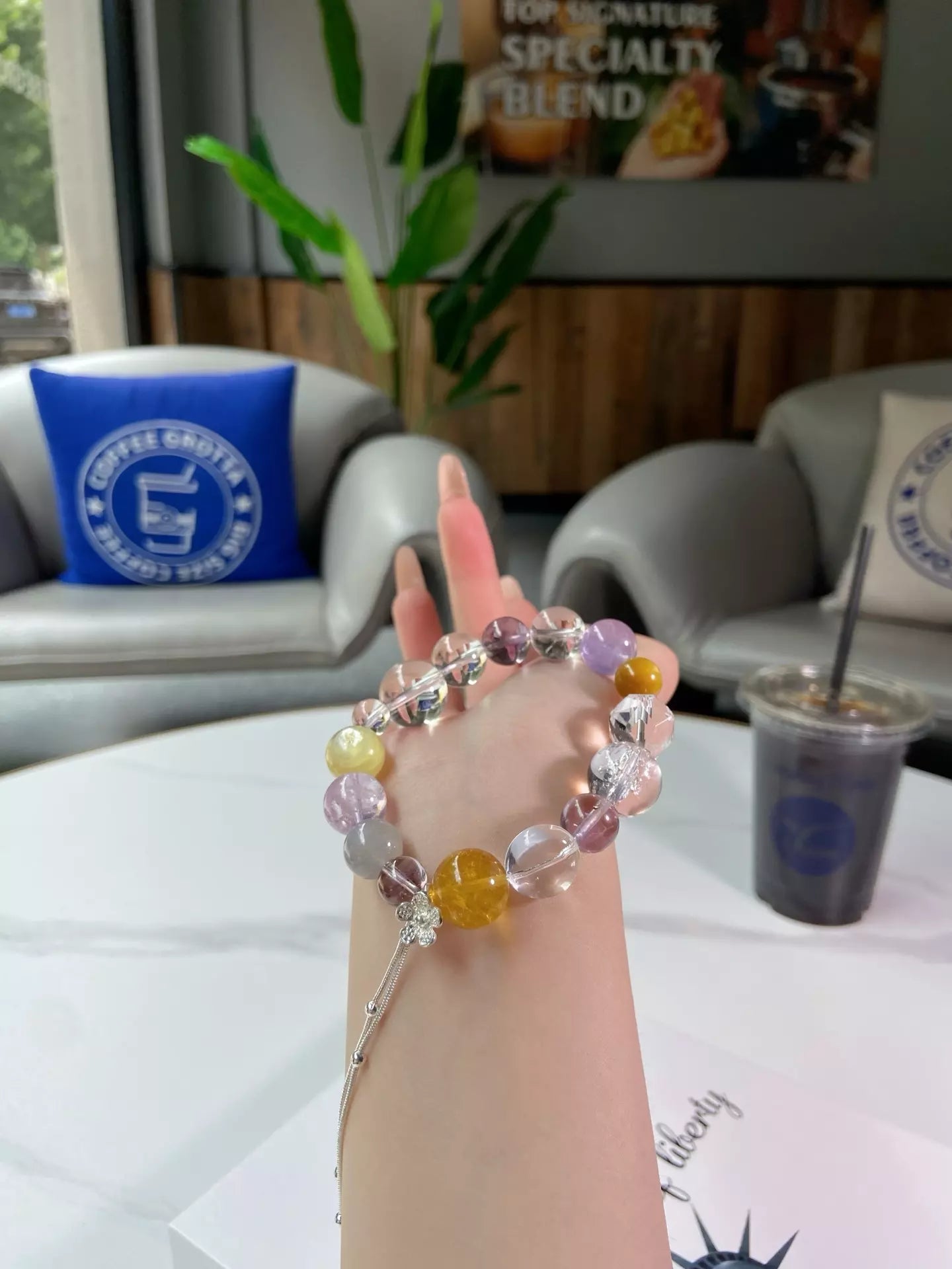 Crystal Cluster Rainbow Bloom