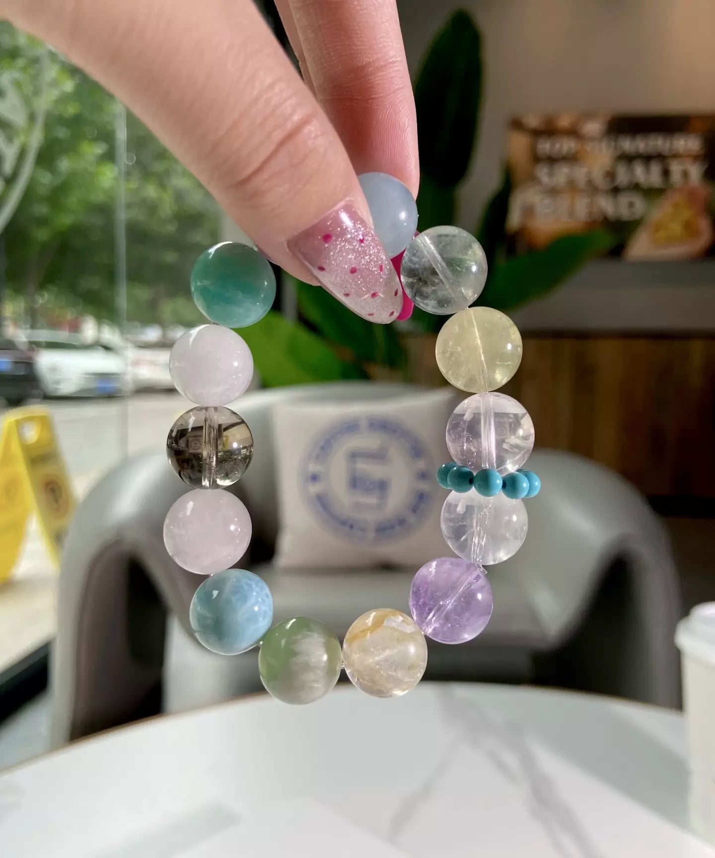 Rainbow Neon Crystal Clusters