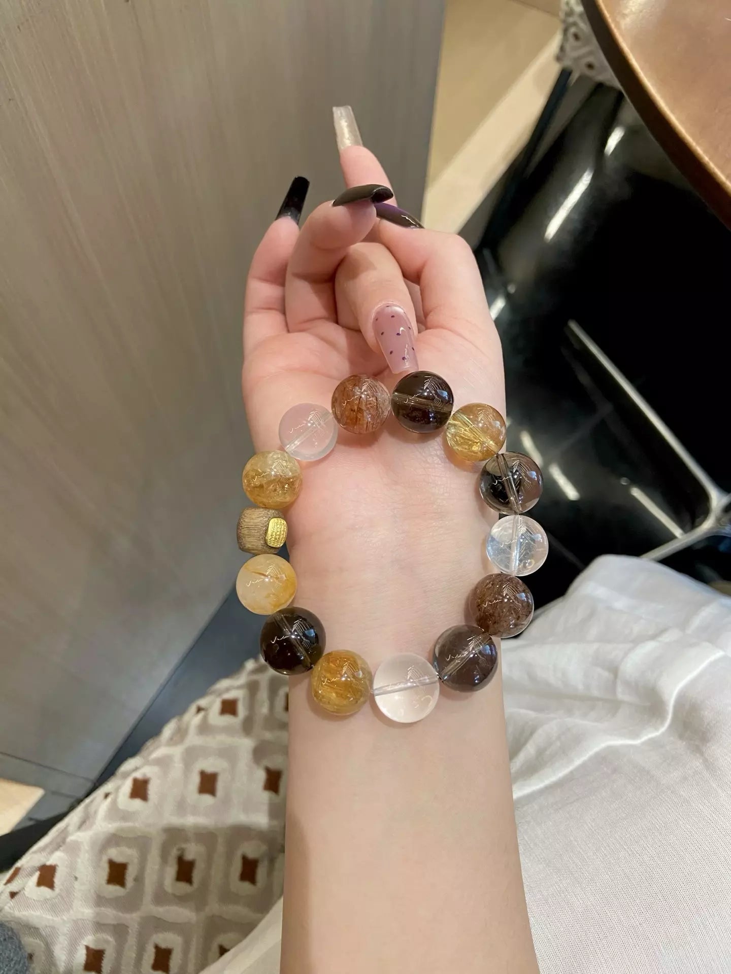 Black and Yellow Crystal Shield