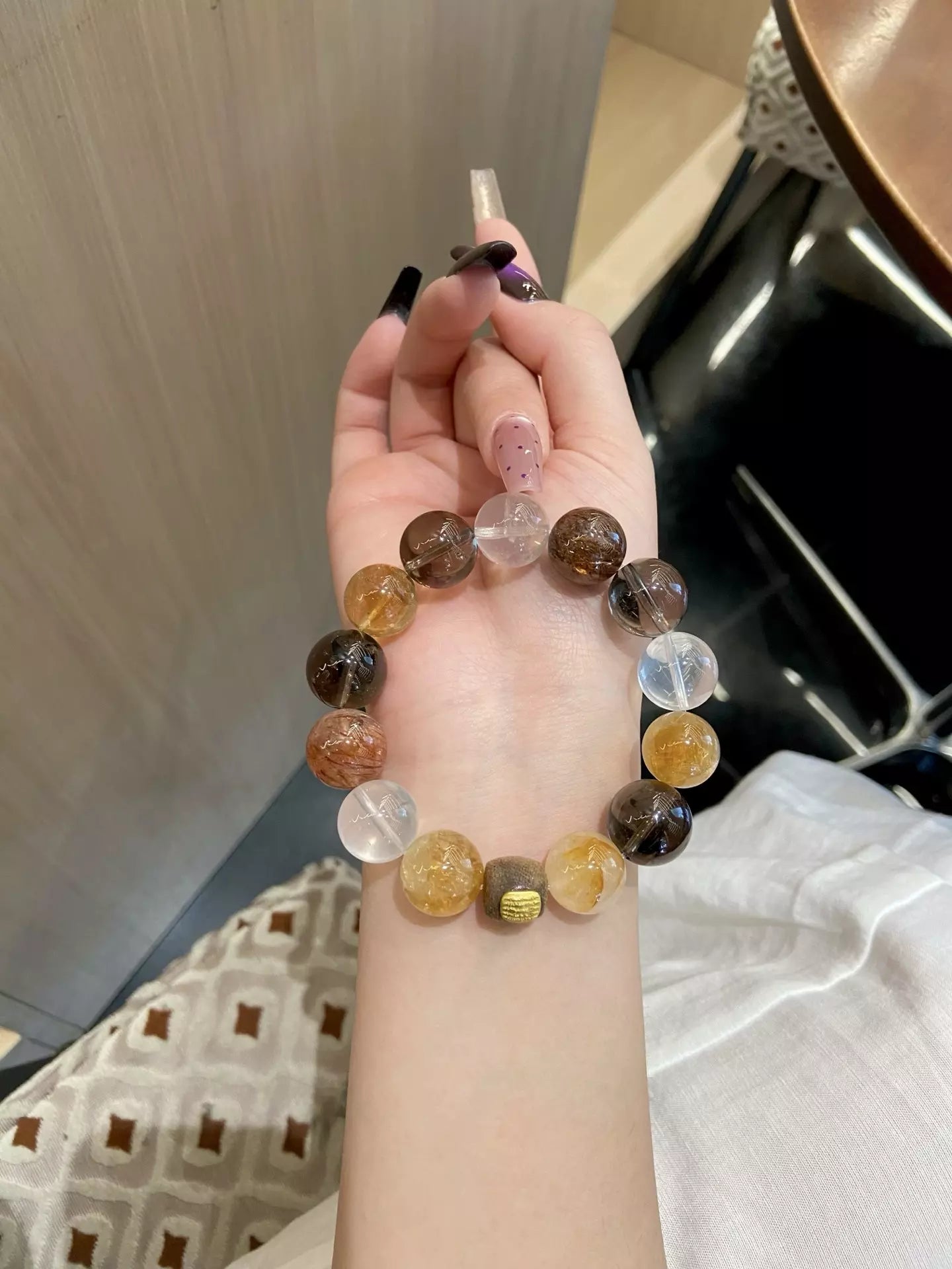 Black and Yellow Crystal Shield