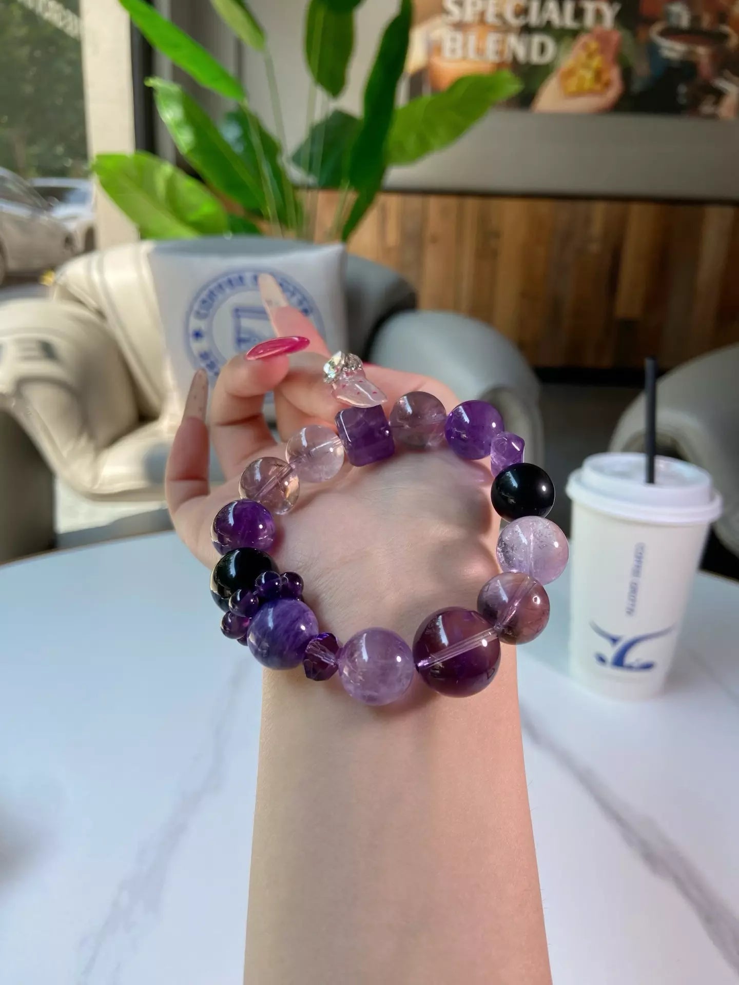 Flowing Purple Crystal Glow