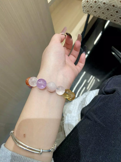 Golden Fluorite &amp; Purple Glow