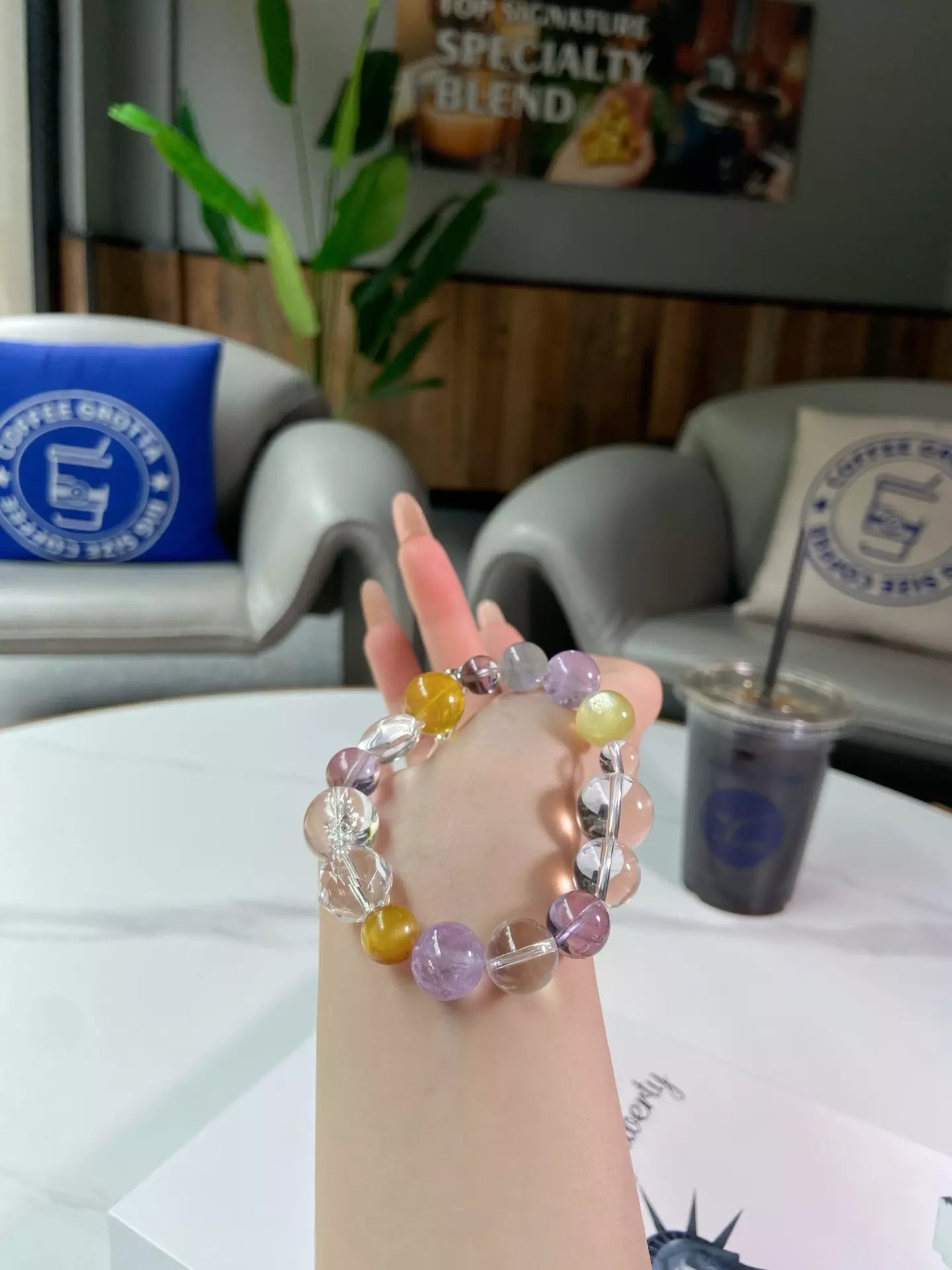 Crystal Cluster Rainbow Bloom
