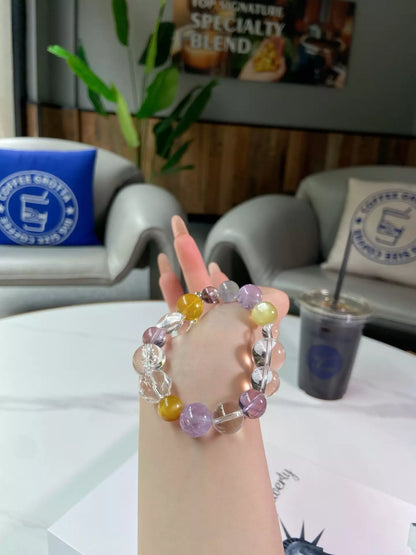 Crystal Cluster Rainbow Bloom